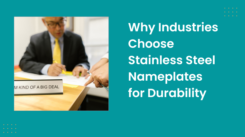 1.Durable stainless steel nameplates for industrial use